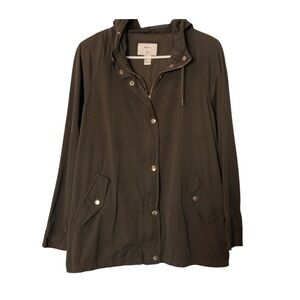 Forever 21 Dark Green Utility Jacket Size L
